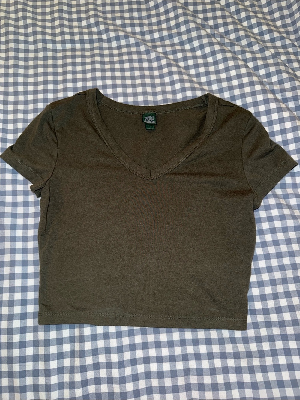Olive Wild Fable Crop Top